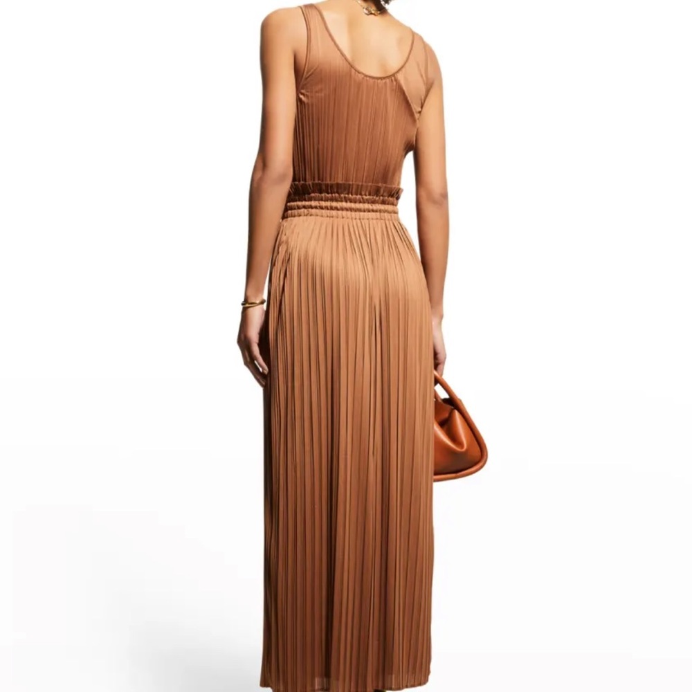A.L.C. Bronze Val Pleated Midi Sleeveless Dress - Picture 5 of 7